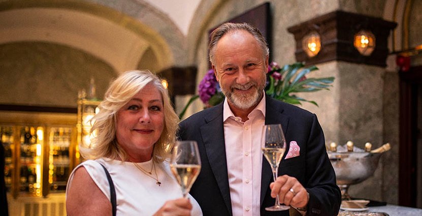 Visitas vd Jonas Siljhammar med fru Agneta. Foto: Carla Lomakka