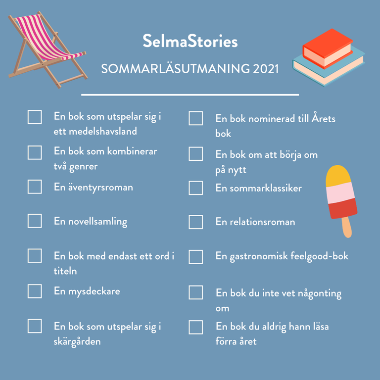 Var med i SelmaStories sommarläsutmaning 2021!