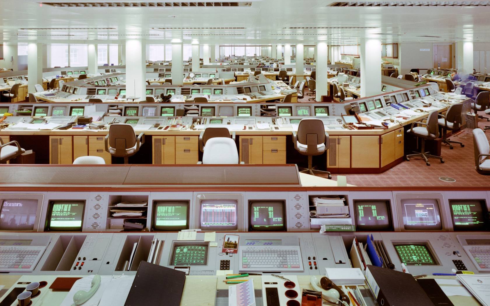 An open plan office in the City of London.