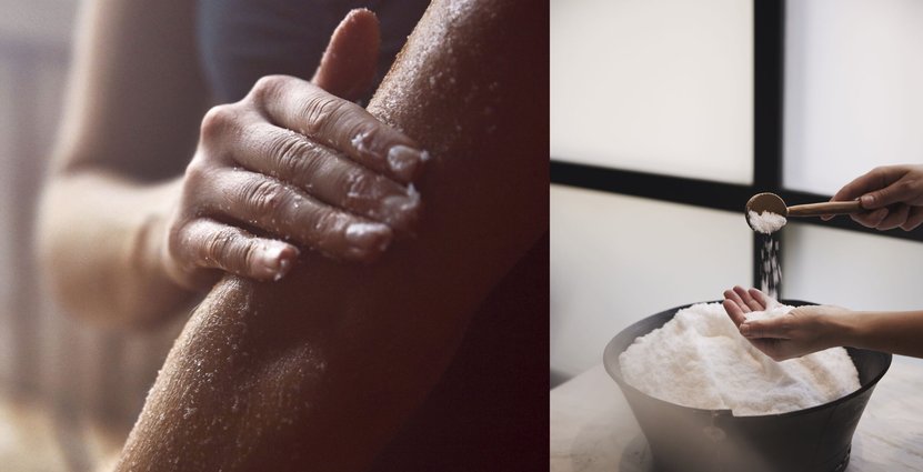 På Varbergs Kusthotell har de individuella necessärerna bytts ut mot tre tydligt avsedda platser för att behandla kroppen, med produkter och instruktioner. Foto: Varbergs Kusthotell