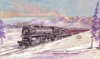 Postcard advertising the Canadian Pacific Railway circa 1910.