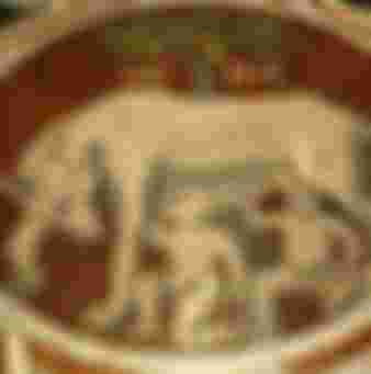 Romulus and Remus, Rome's founding fathers depicted in the Duomo of Siena