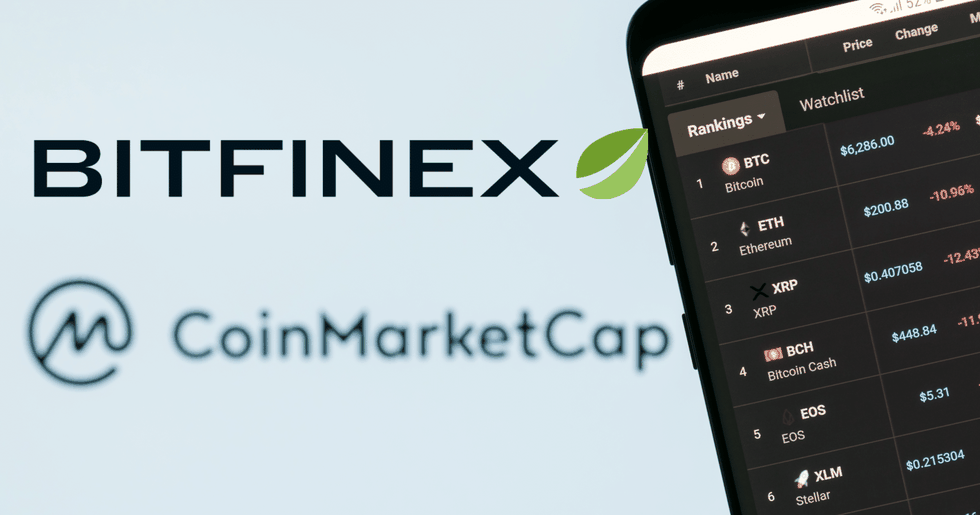 Efter kontroverserna – Coinmarketcap slutar räkna in Bitfinex i sitt genomsnittliga bitcoinpris.