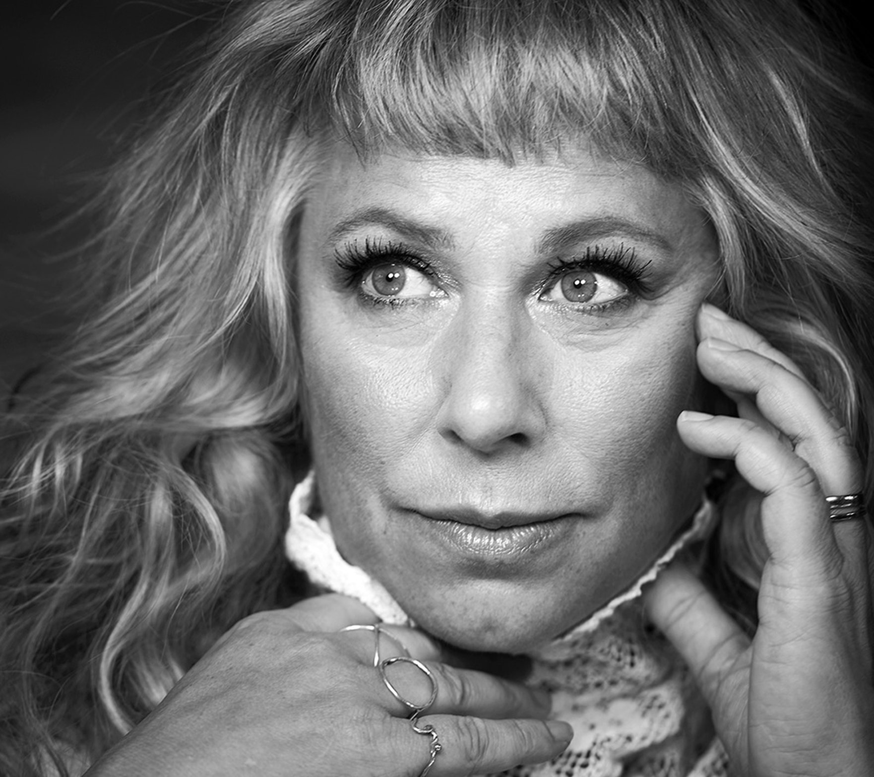 Porträtt av Stina Wollter.