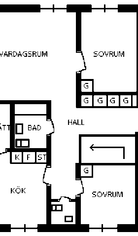 PlanlösningBjörnvägen 460 B