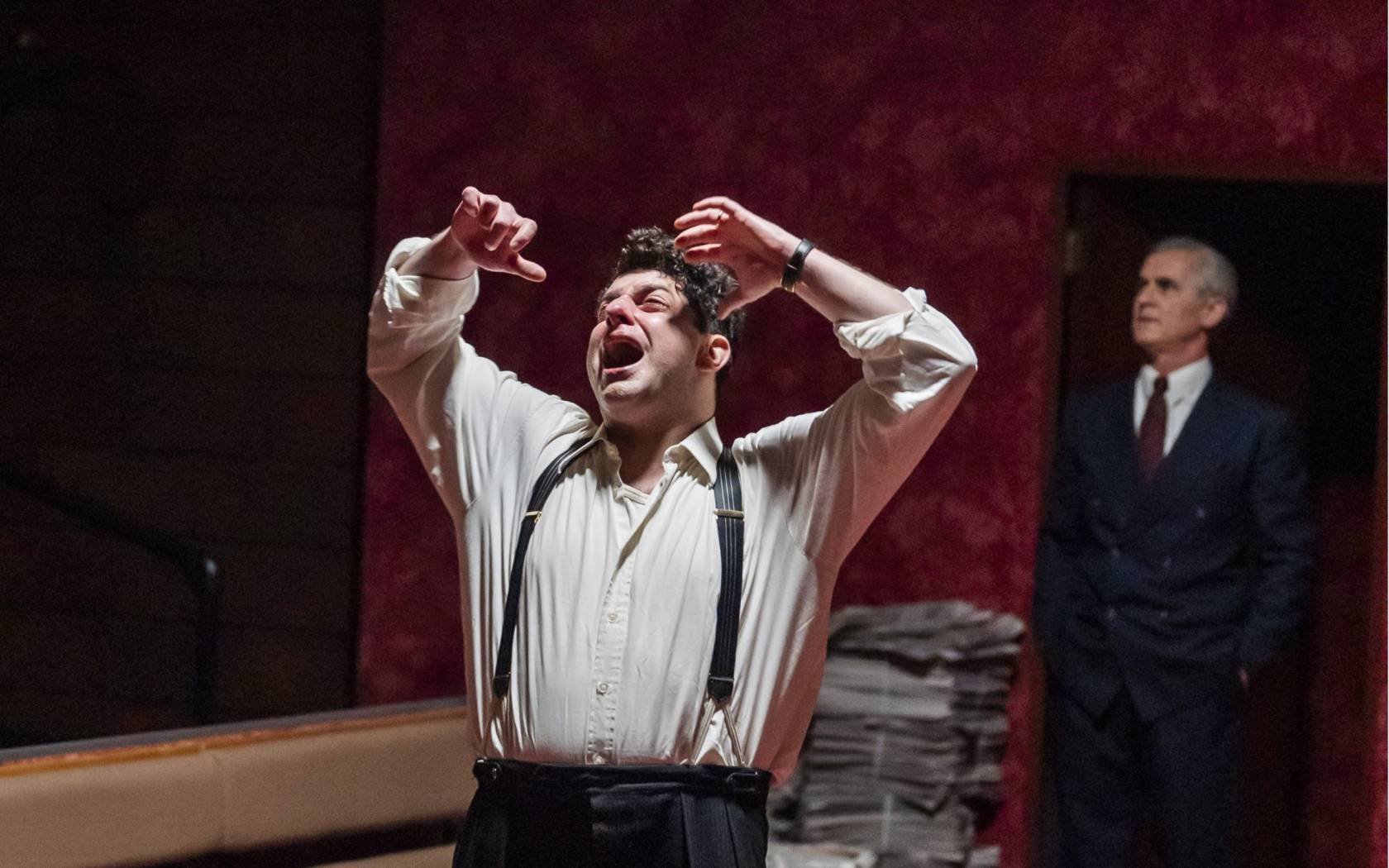 Eli Gelb and Nigel Whitmey in Arthur Miller's 'Broken Glass' at the Young Vic.