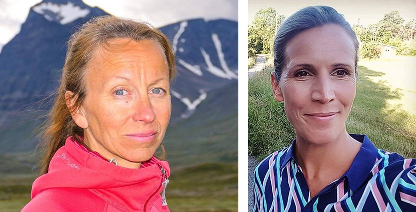 Marit Sarri, platschef på STF Kebnekaise Fjällstation, och Ulrika Nordengren, försäljningschef på STF, konstaterar att semesterboendet bokas tidigt i år.  Foto: Thomas Winnberg/Privat