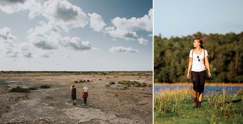 Felicia Bäckström upplever gärna Ölands olika naturmiljöer på sin fritid. Foto: Alexander Hall