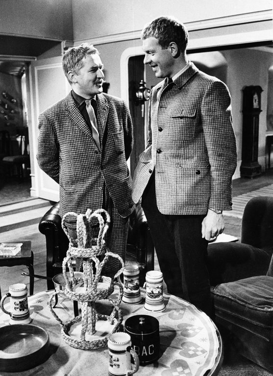 Hasse Alfredson och Tage Danielsson. Foto: John Kjellström / SvD / TT ©