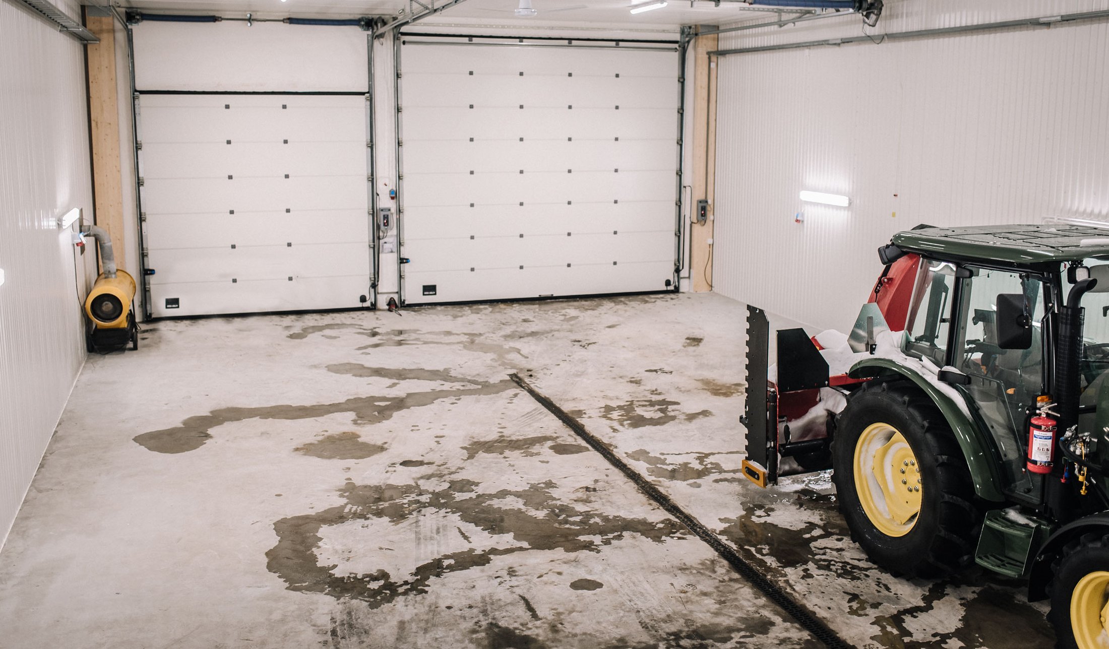 Maskinhall med järnvitriol