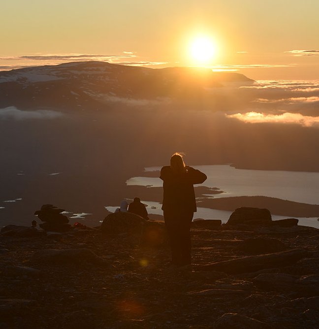 midnattssol i abisko