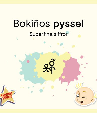 Bokiños pyssel: Superfina siffror