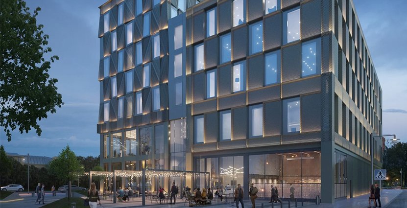 Winn Hotel Groups bygger nytt hotell i Norrköping. Bild: Reflex arkitekter