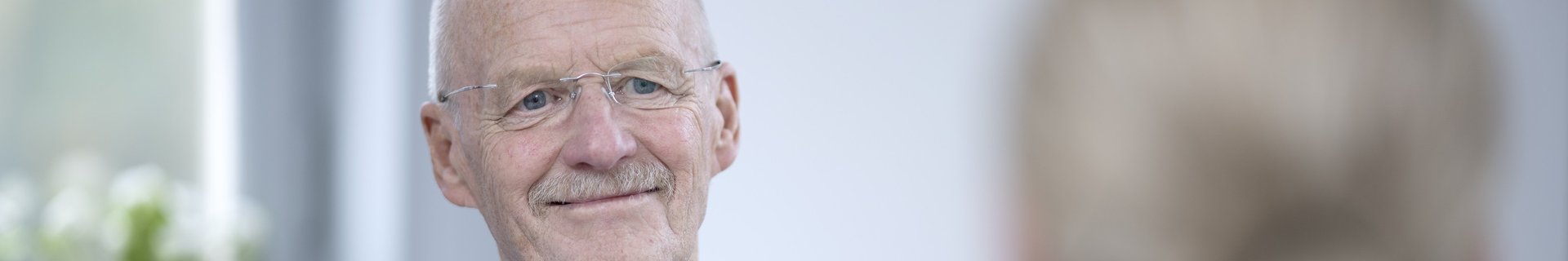 Närbild på senior man