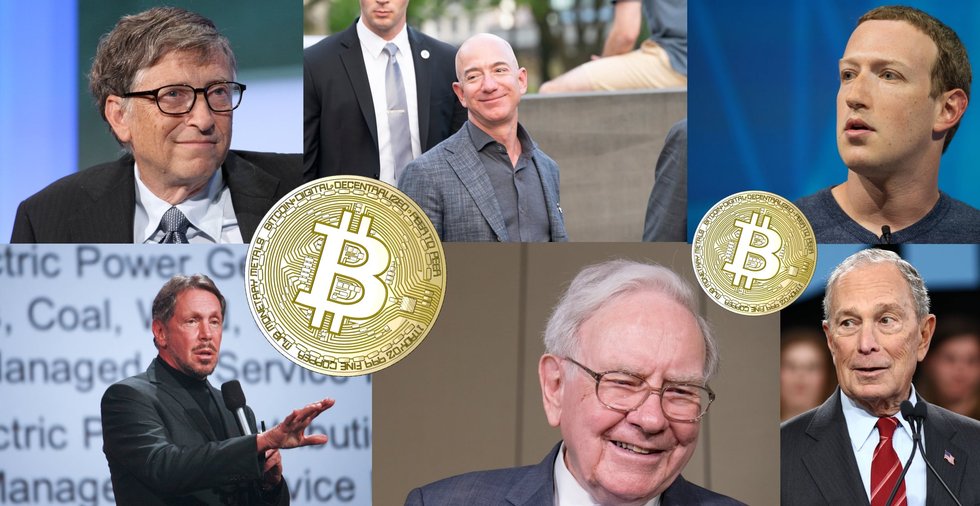 Från Bezos till Zuckerberg – det här tycker världens rikaste personer om kryptovalutor