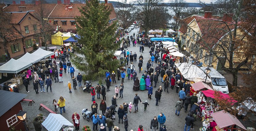 Sigtuna Julmarknad kommer hållas varje adventssöndag fram till jul.  Foto: Destination Sigtuna