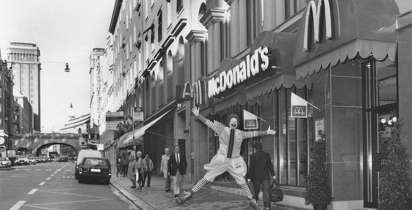 McDonalds på Kungsgatan 4 öppnade 1973.  FOTO: McDOnalds