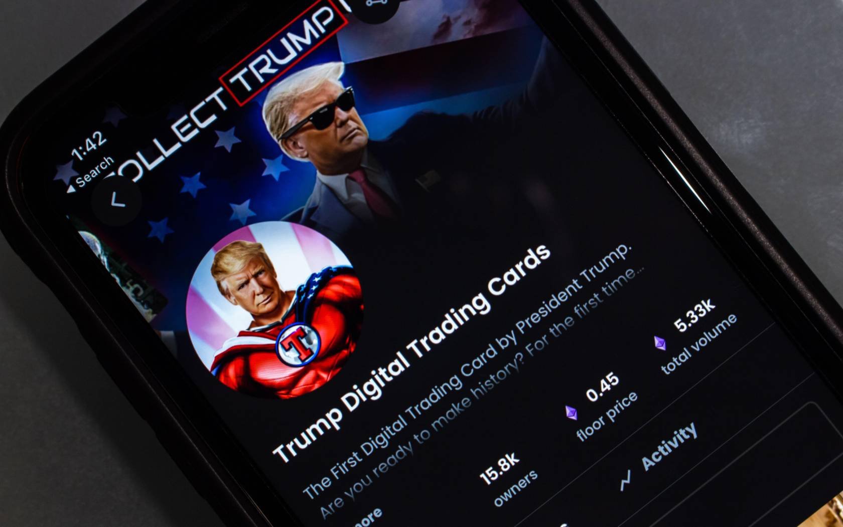 In December 2022, Donald Trump announced the launch of his own NFT trading card collection.