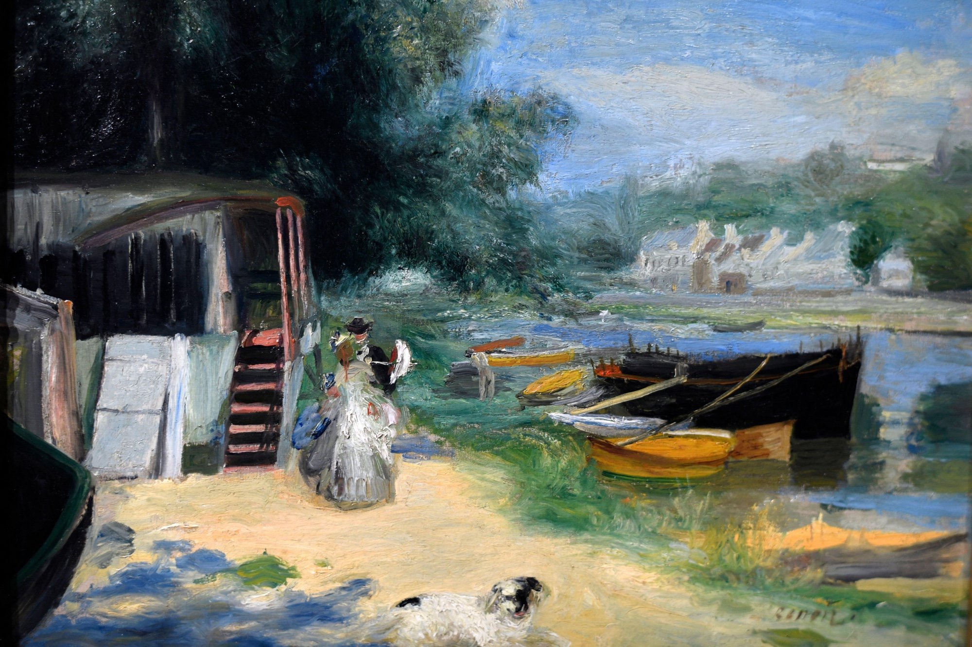 Vue de Bougival, painted in 1873. Credit: Frederic Soreau