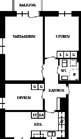 PlanlösningTuvgränd 7 C
