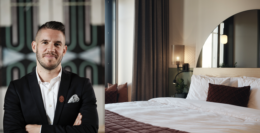 Steffen Sander hotelldirektör på Ad Astra by Elite, som ligger i AstraZenecas tidigare huvudkontor. Foto: Pressbilder