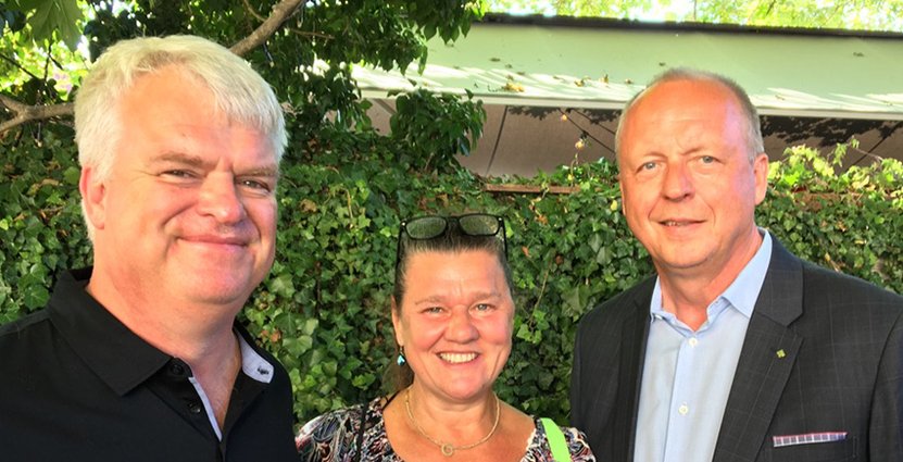 Mikael Arthursson, C, Lovisa Moren, C och Anders Källström, VD LRF. Foto: Frida Ganshed