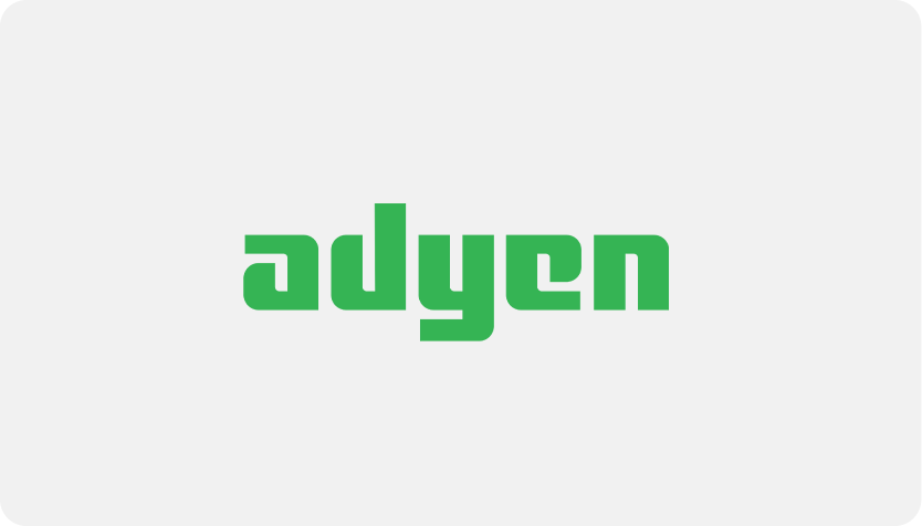 Adyen-logotyp för integration med Yabies kassasystem och betallösningar