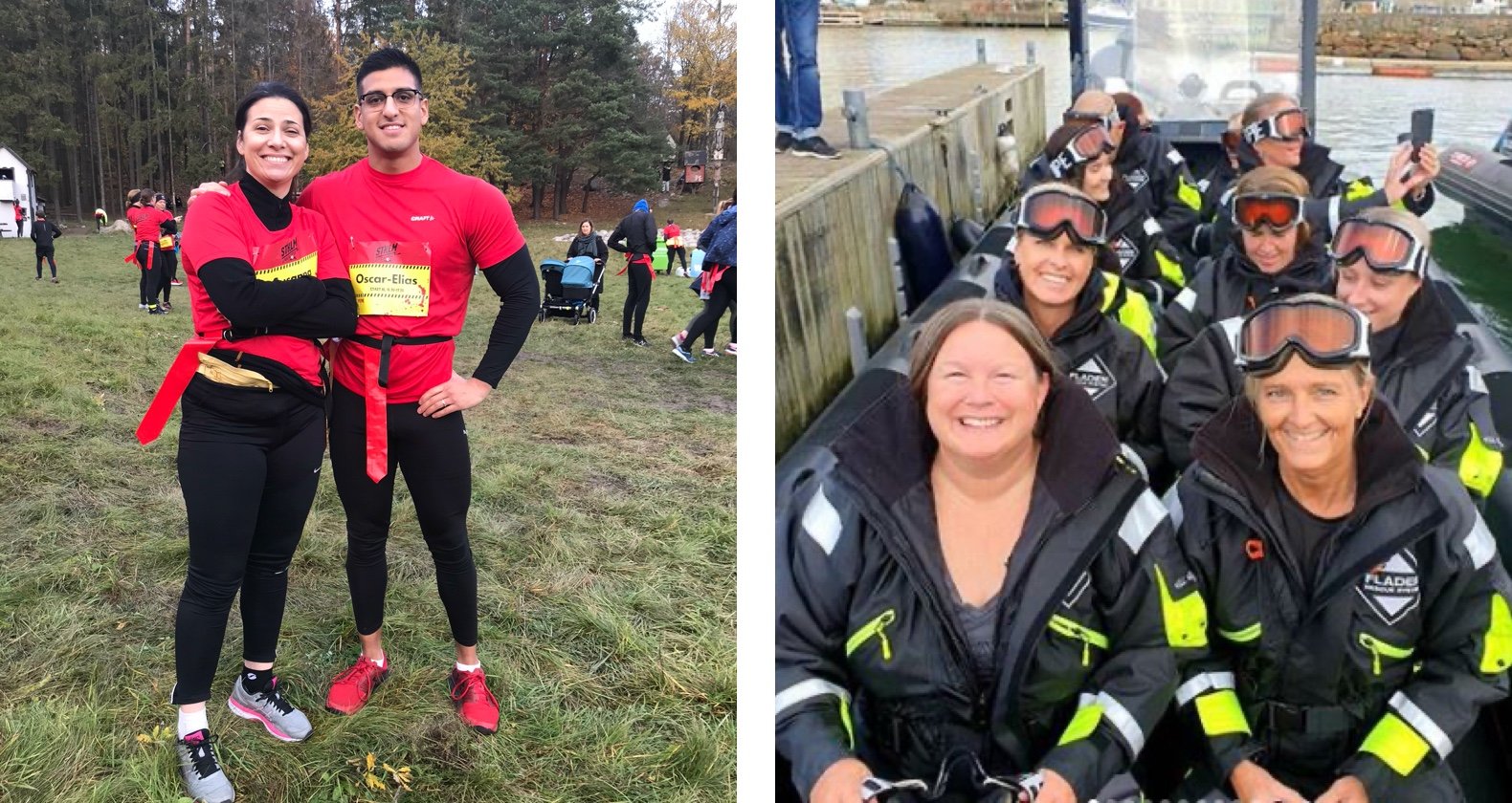 Löpare och båtåkare