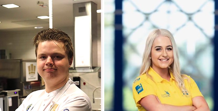 Jolanda Edvardsson och William Brittsjö är två av de uttagna till svenska yrkeslandslaget som ska tävla i World Skills 2019. Foto: Pressbild