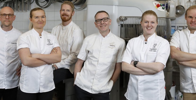 Fredrik Borgskog, Josefine Pagander, Kalle Bengtsson, Anders Oskarsson (coach), Frida Leijon och Ted Johansson (coach). Foto: Pressbild