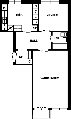 PlanlösningNydalavägen 6 B