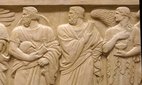 Relief depicting the figure of Lycurgus (left), the legendary lawgiver of Sparta and Solon (middle), his Athenian counterpart, and the Light of Wisdom (right). US Supreme Court, Washington DC.