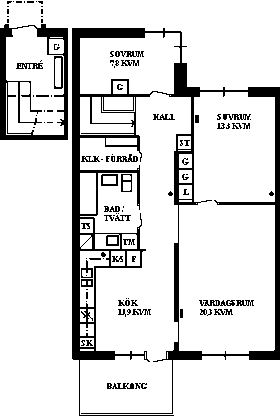 PlanlösningÖbackavägen 4 C
