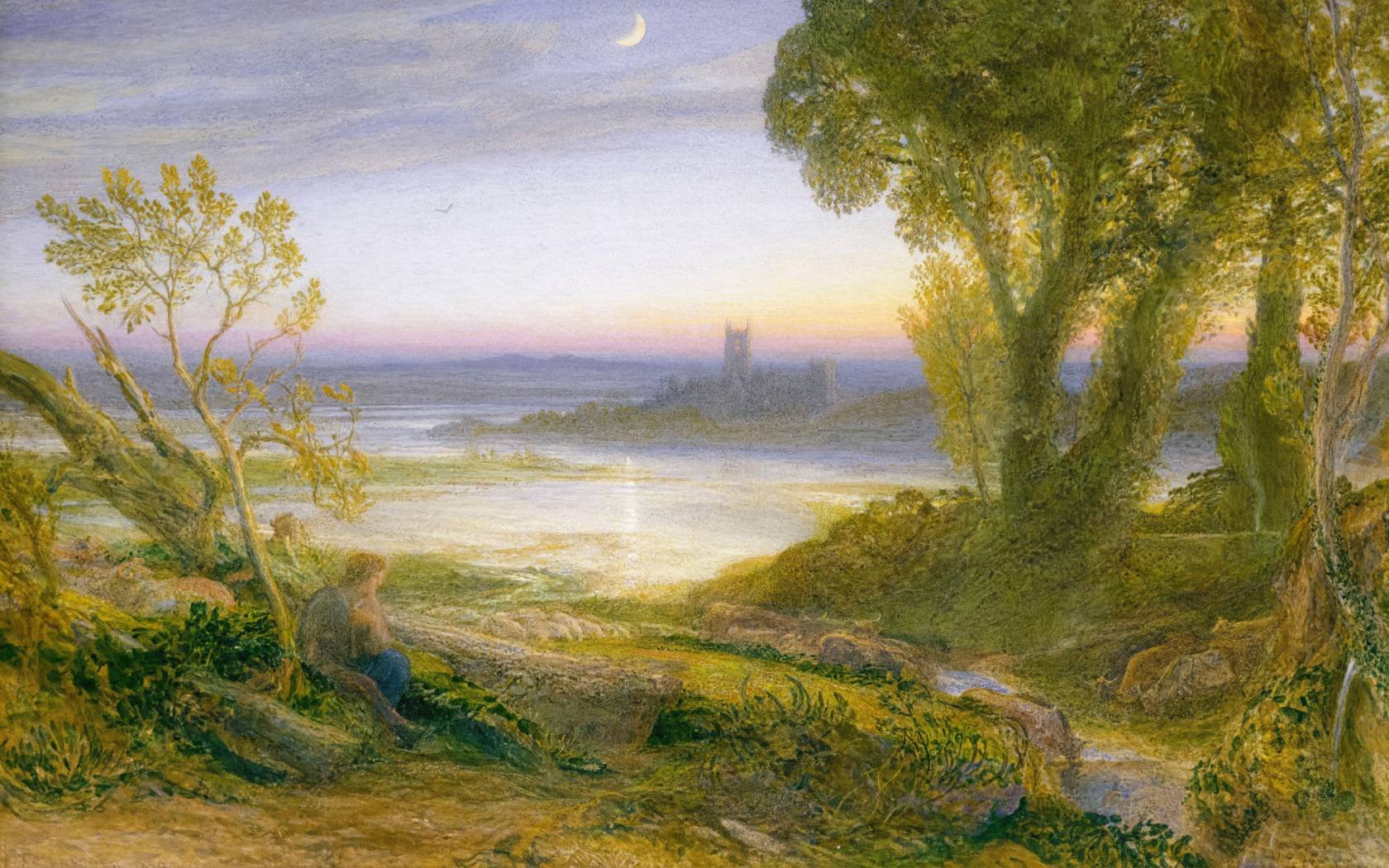 Samuel Palmer's The Curfew, 1870.