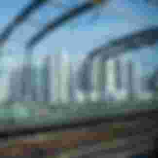 High-rise buildings in Hong Kong.