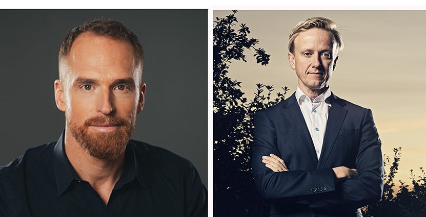 Andreas Andersen, vd på Liseberg, och Christer Fogelmarck, vd på Parks and Resorts. Foto: Anna-Lena Lundqvist/Bingo Rimér 