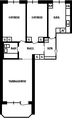 PlanlösningVästra Norrlandsgatan 36 B