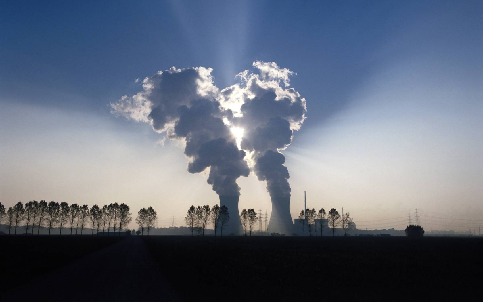A nuclear power plant in Bavaria, circa 1985.
