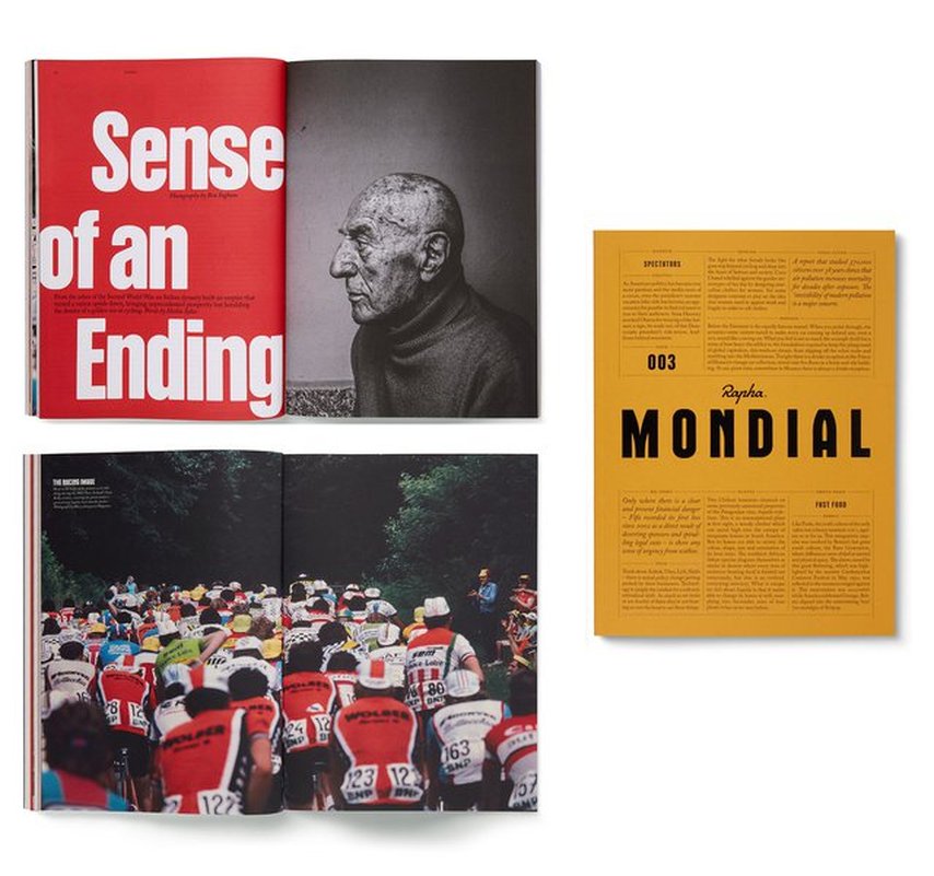 Noen eksempler fra sykkelmagasinet Mondial og designer Alex Hunting.