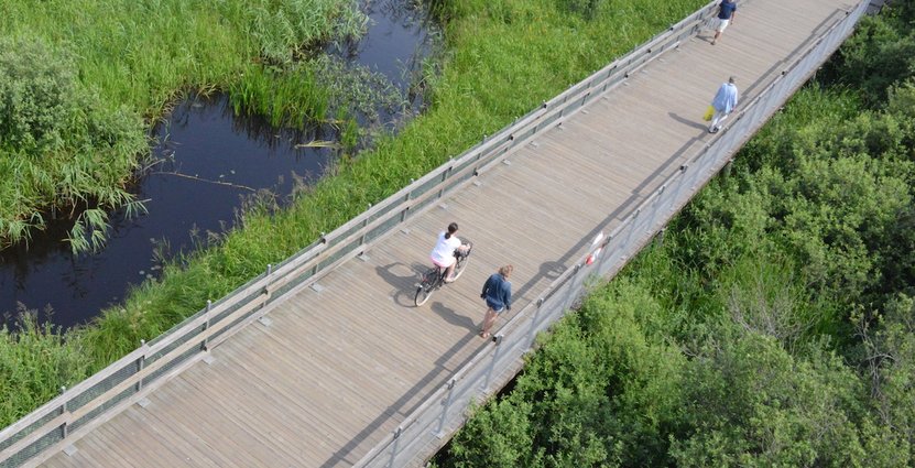 Kristanstad vill locka fler cykelturister.  Foto: Pressbild