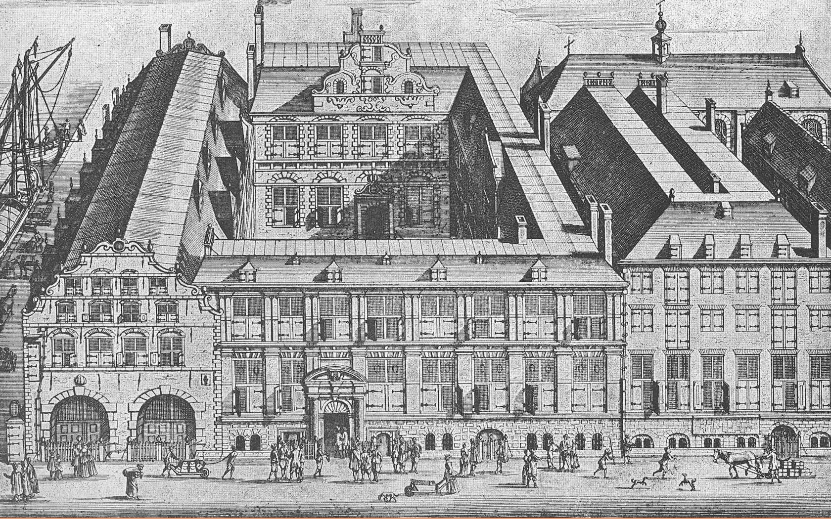The East India House in Amsterdam, originally a warehouse for the goods and products which the East India Company imported.