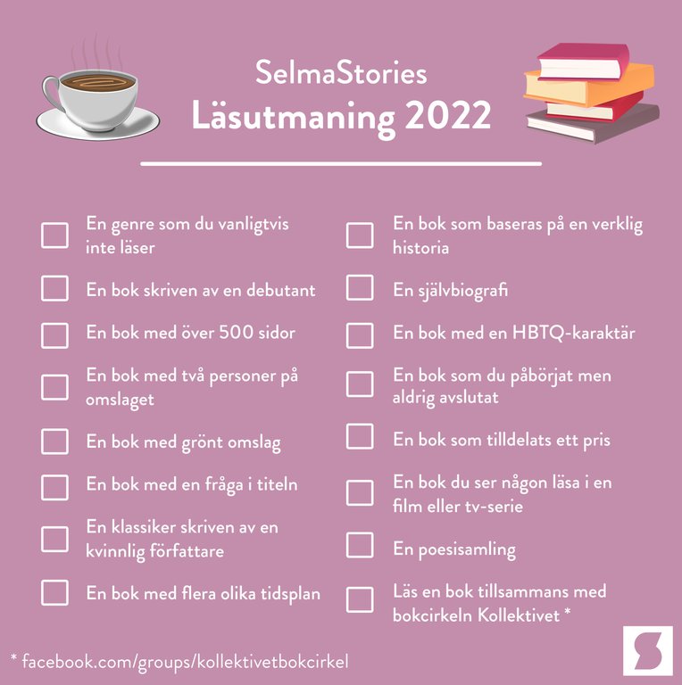 Anta SelmaStories läsutmaning 2022