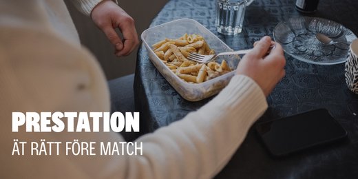 Att äta rätt inför en match