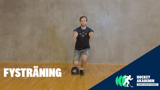 Fysövning: Skatersquat
