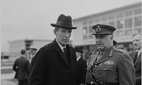 Lord Halifax, British Ambassador to the United States, at the National Airport in Washington.