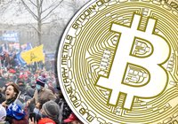 Kaosscener i USA – då gör bitcoin ny rekordnotering på 37 800 dollar