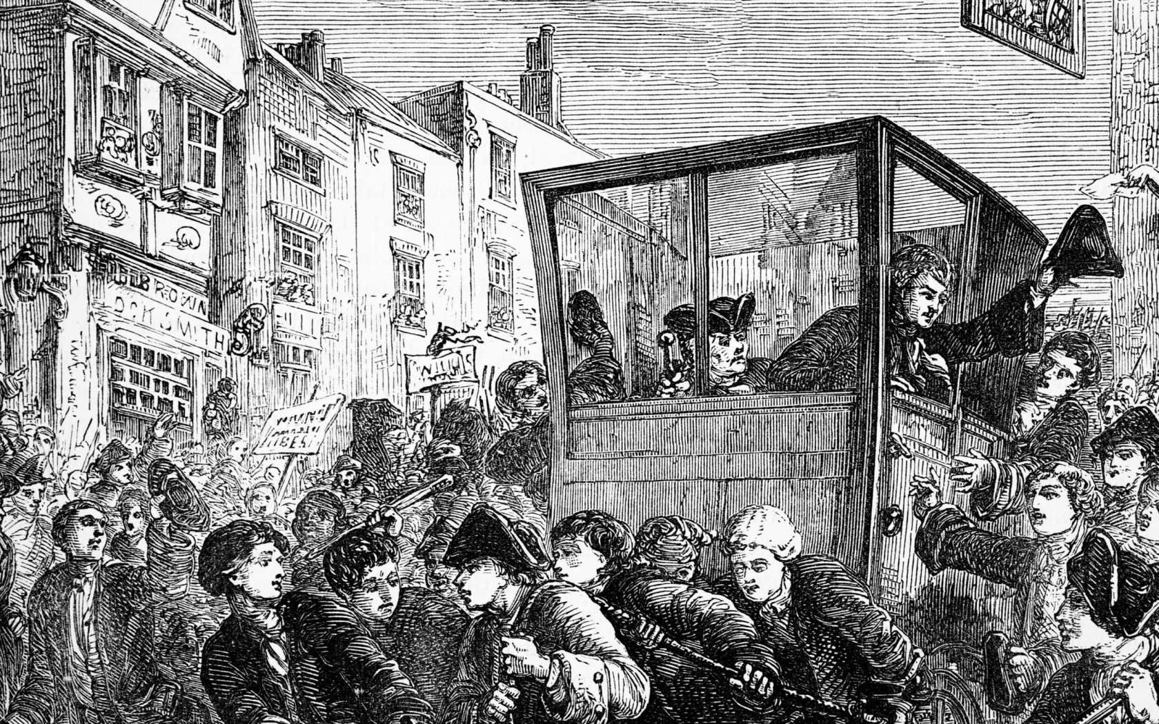 John Wilkes returns to London in triumph.