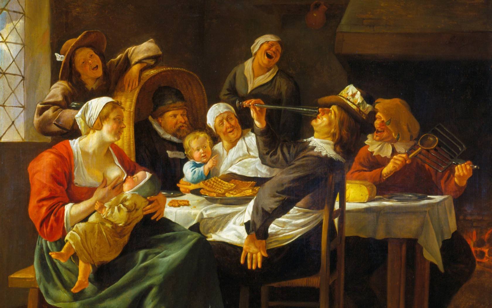 The Twelfth Night Feast by Jan Steen.