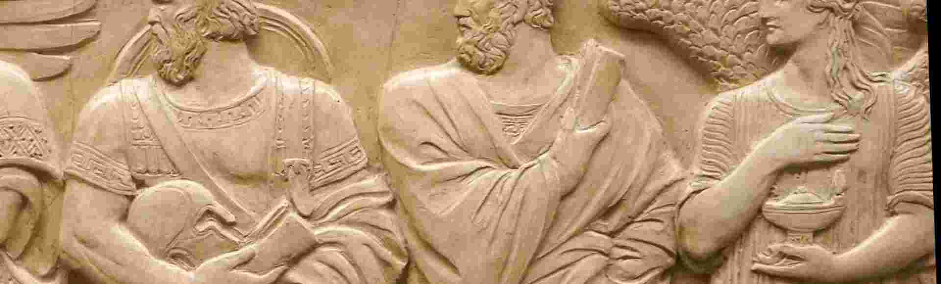 Relief depicting the figure of Lycurgus (left), the legendary lawgiver of Sparta and Solon (middle), his Athenian counterpart, and the Light of Wisdom (right). US Supreme Court, Washington DC.