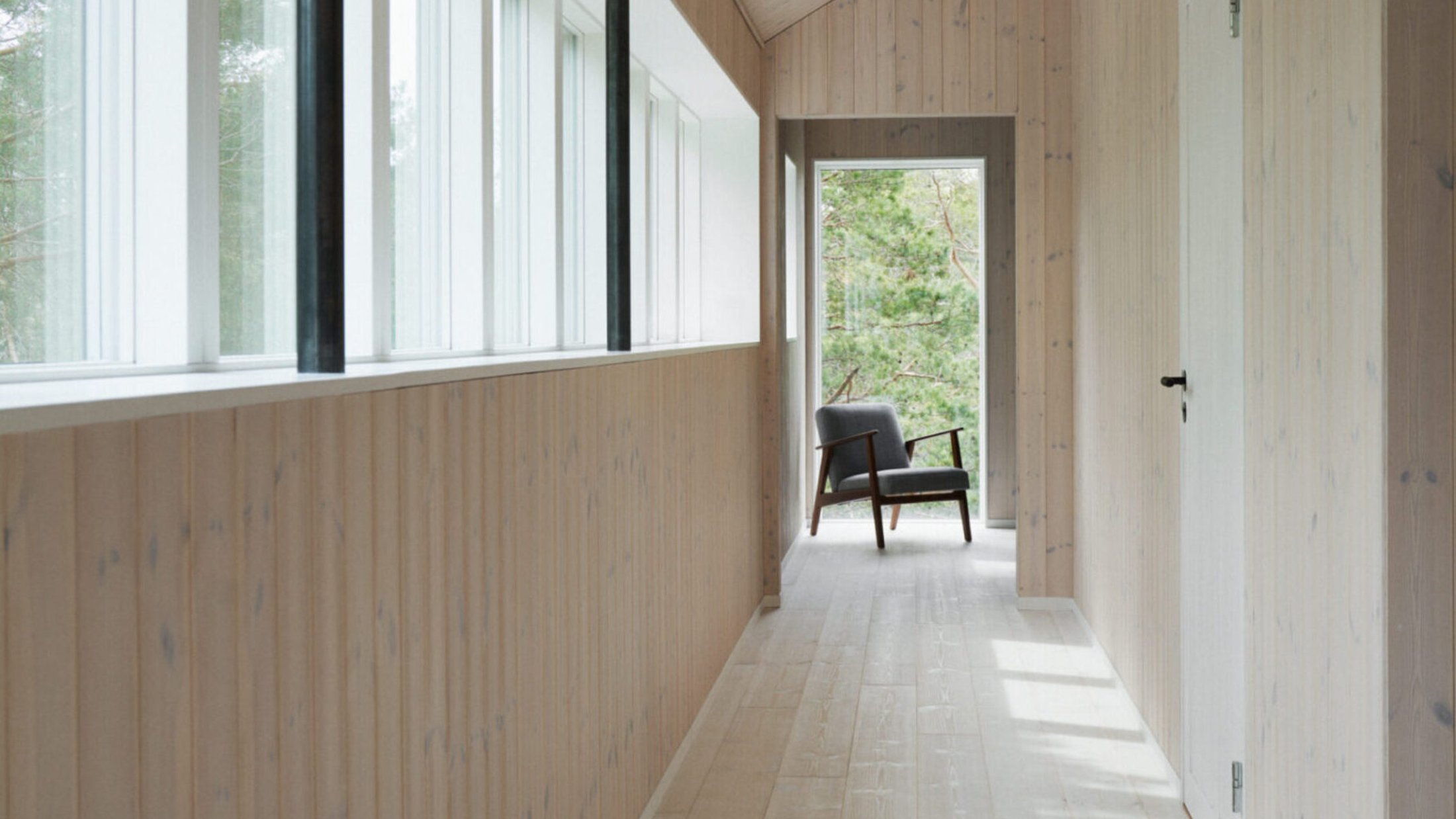 Putsad Furuparkett – Vit